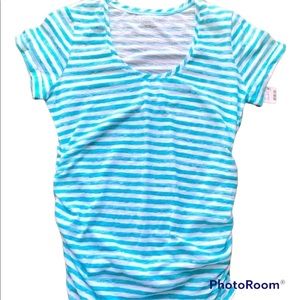 Motherhood Maternity Striped Short Sleeve Tee NWT Sz Large